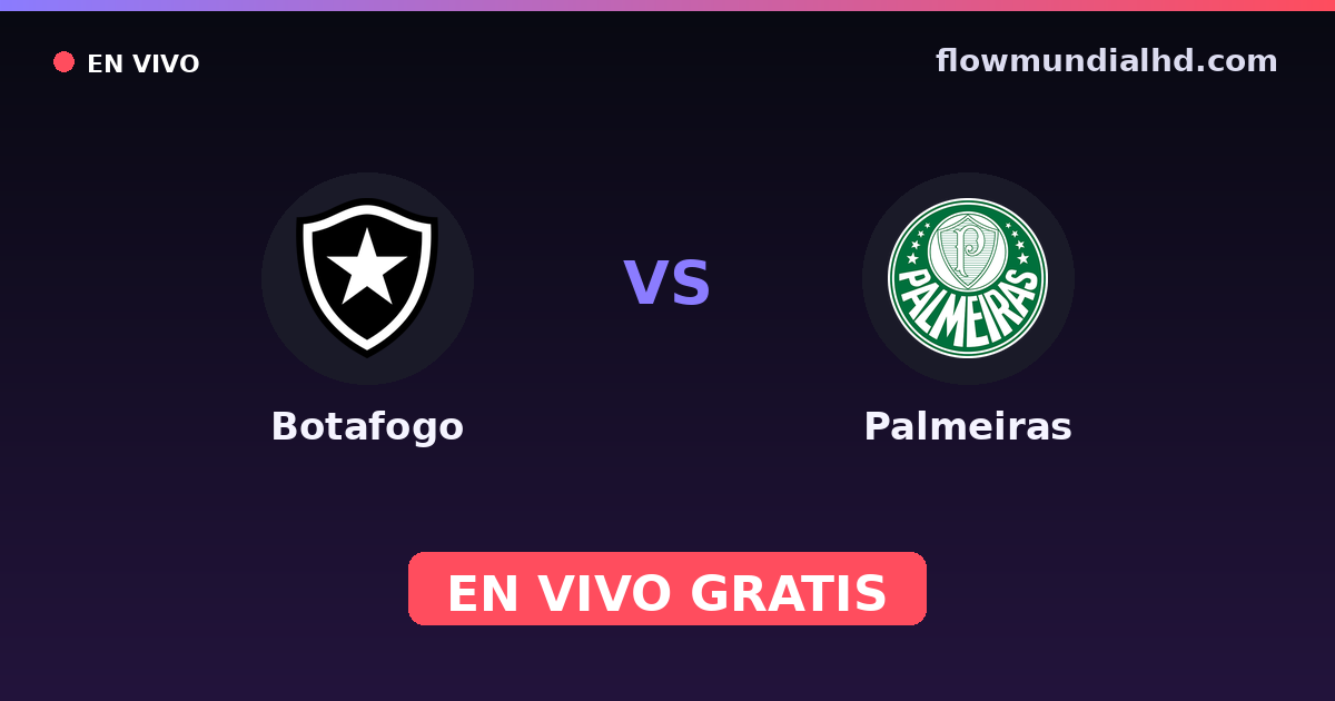 Botafogo vs Palmeiras — FIFA Club World Cup, Brasileirão Serie A · historial y dónde ver en vivo gratis en FlowMundial HD